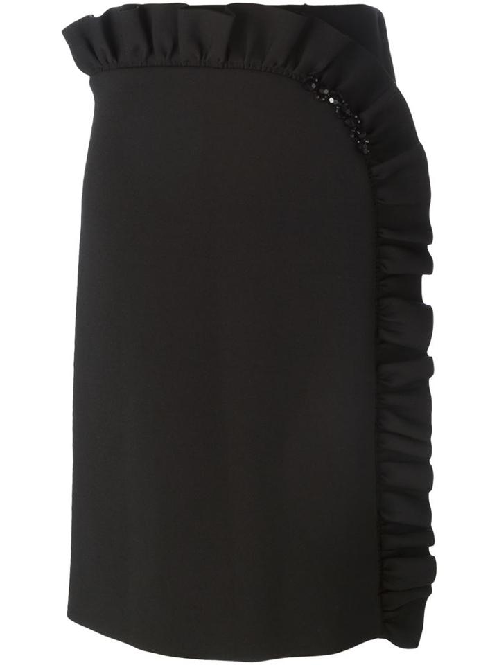 Simone Rocha Frilled Straight Skirt