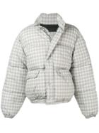 Our Legacy Check Puffer Jacket - Grey