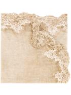 Faliero Sarti - Embroidered Scarf - Men - Cotton - One Size, Nude/neutrals, Cotton
