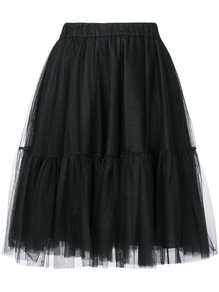 P.a.r.o.s.h. High Waist Tulle Skirt - Black