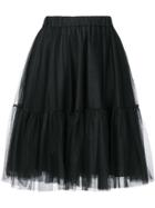 P.a.r.o.s.h. High Waist Tulle Skirt - Black