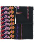 Etro - Multiple Prints Scarf - Women - Cashmere/wool - One Size, Black, Cashmere/wool