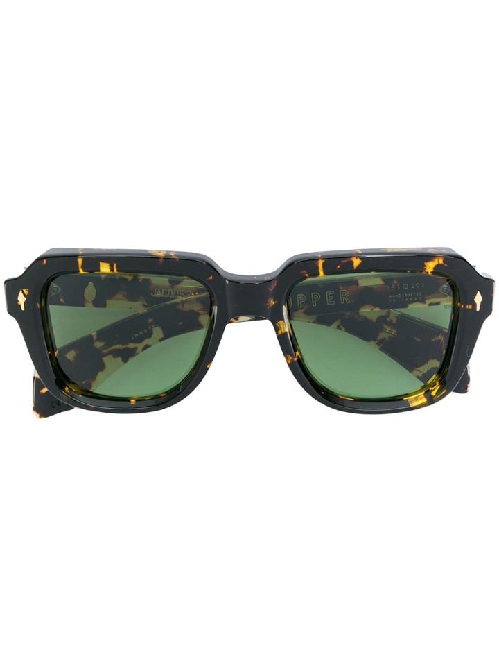 Jacques Marie Mage Oversized Frame Sunglasses - Brown
