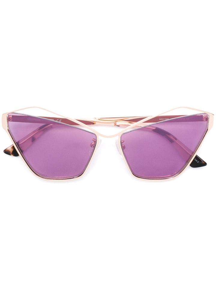 Mcq By Alexander Mcqueen Eyewear Cat Eye Sunglasses - Metallic