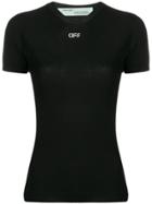 Off-white Slim Fit Logo T-shirt - Black