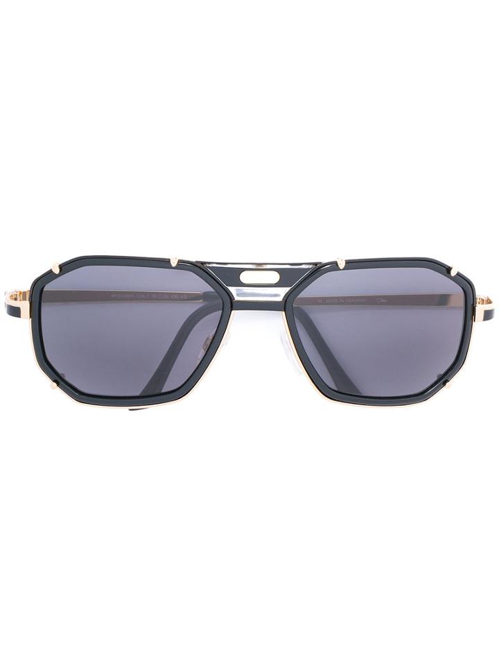 Cazal - Oversized Sunglasses - Unisex - Acetate/metal - One Size, Black, Acetate/metal