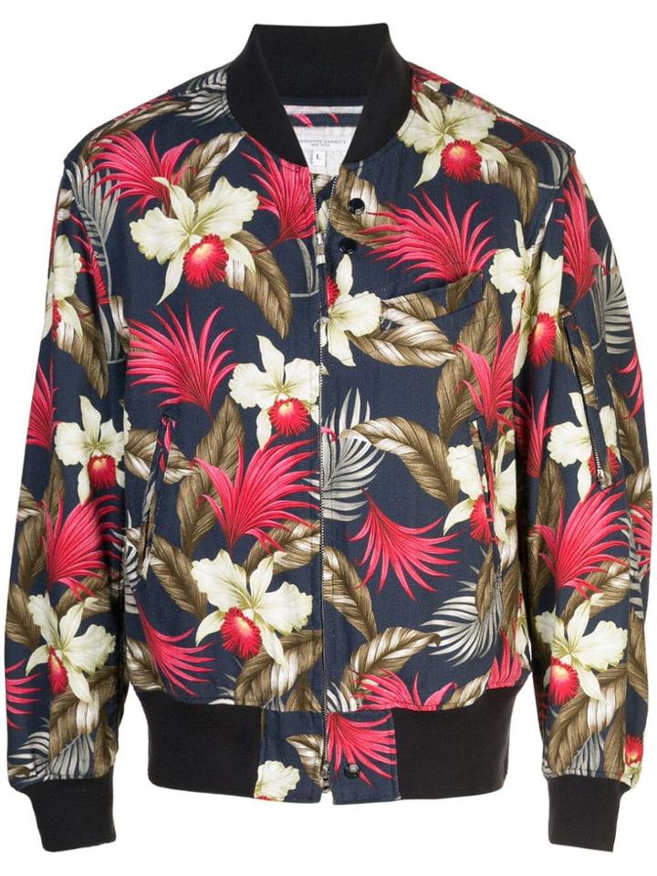 Engineered Garments Printed Bomber Jacket - Blue