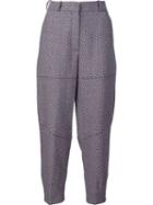 Sonia Rykiel Cropped Tweed Trousers, Women's, Size: 40, Wool