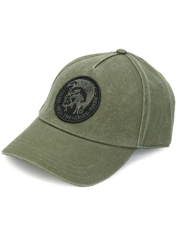 Diesel Logo Patch Cap - Green