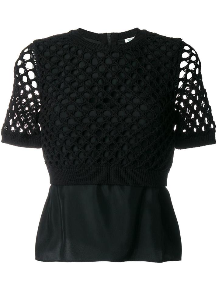 Kenzo Layered Knitted Top - Black