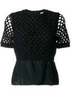 Kenzo Layered Knitted Top - Black
