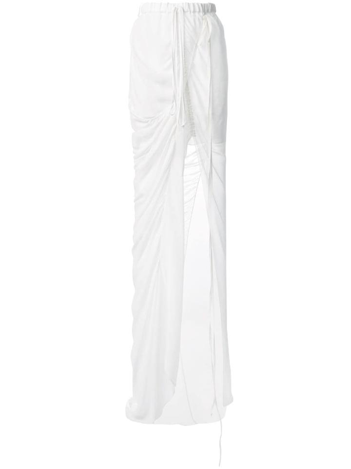 Vera Wang Draped Skirt - White
