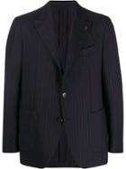 Gabriele Pasini Striped Single-breasted Blazer - Blue