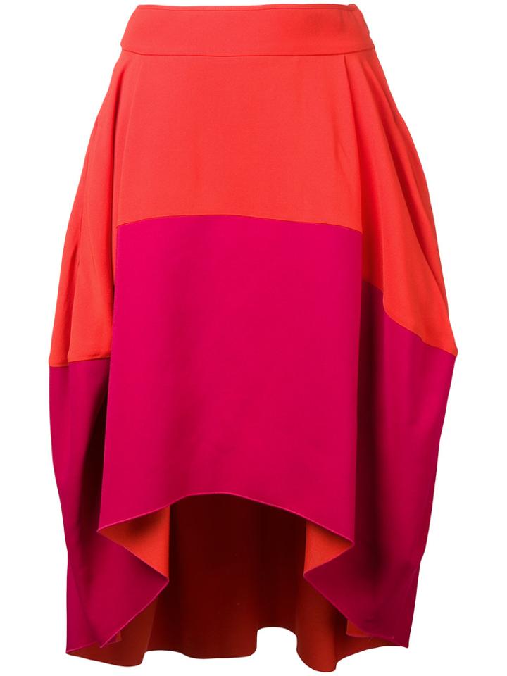 Antonio Berardi Draped Skirt - Yellow & Orange