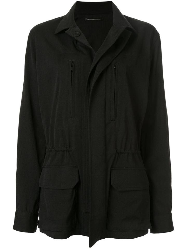 Y's Drawstring Waist Jacket - Black