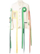 Walter Van Beirendonck Boxy Ribbon Jacket - Nude & Neutrals