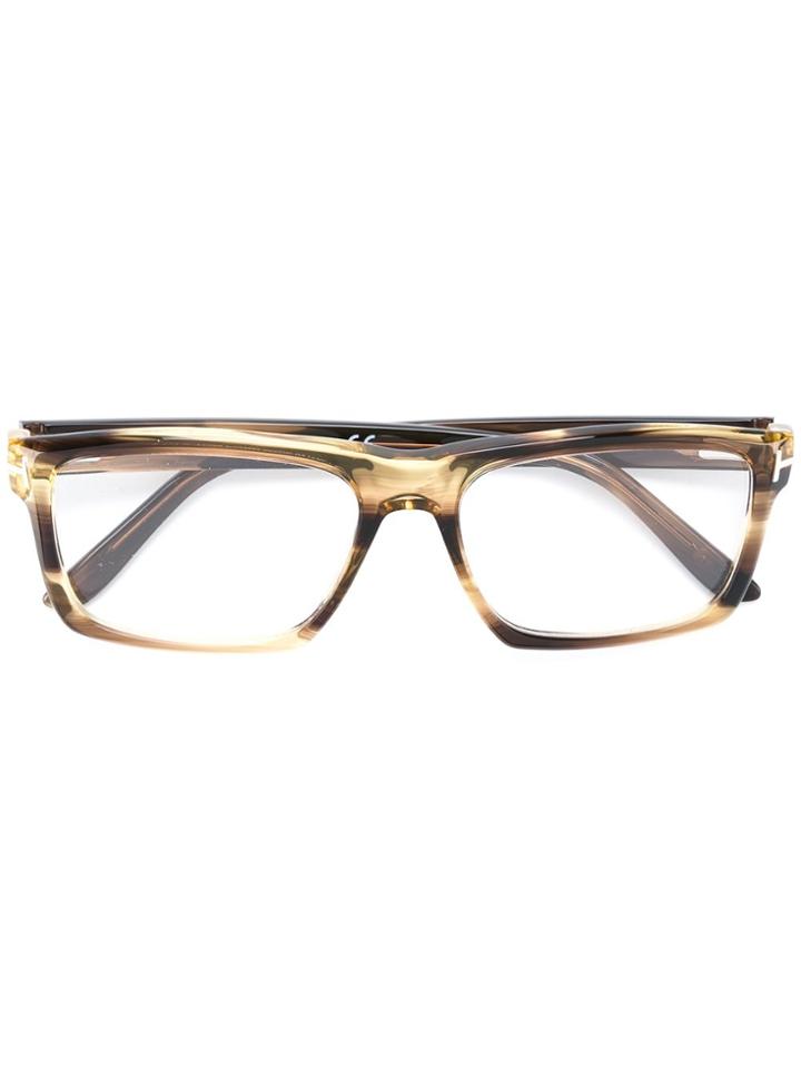 Tom Ford Eyewear Rectangular Frame Glasses - Black