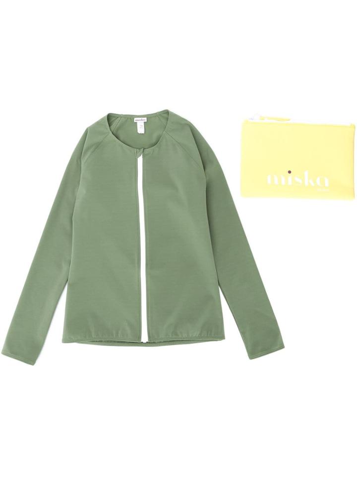 Miska Paris Teen Zipped Slim Jacket - Green