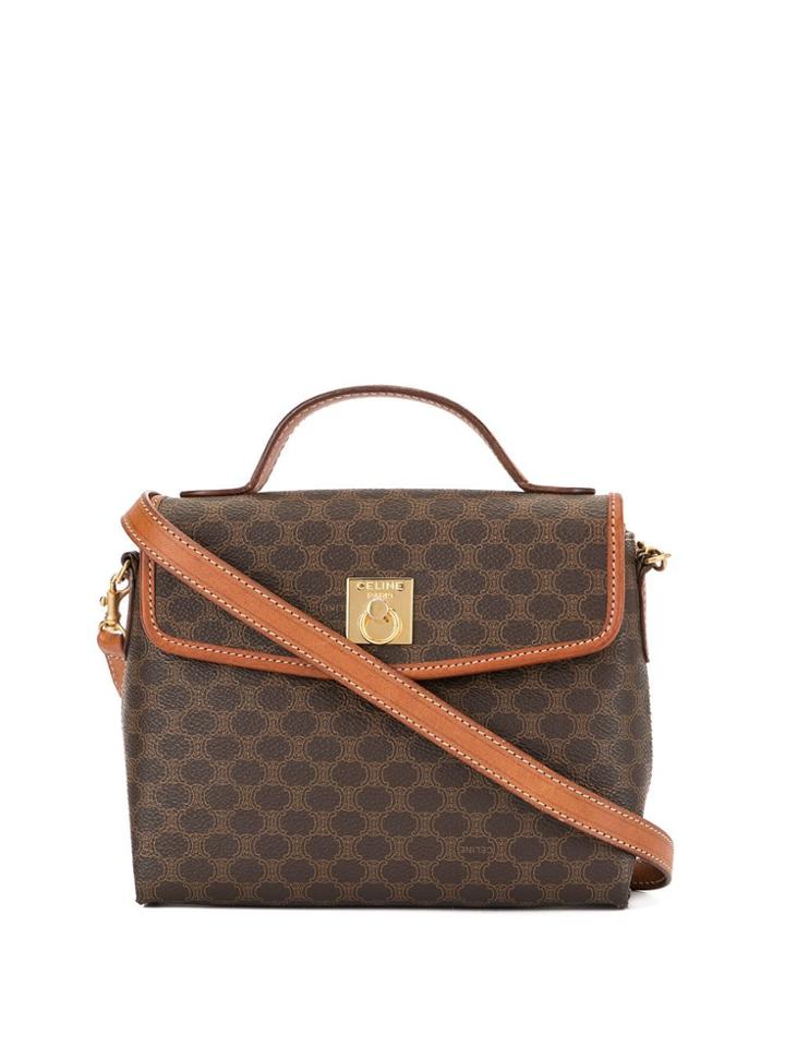 Céline Pre-owned Macadam Pattern 2way Bag - Brown