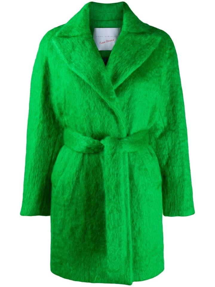 Giada Benincasa Felt Trenchcoat - Green