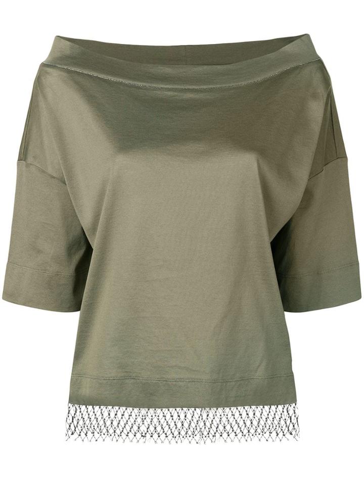 Fabiana Filippi Boat Neck Top - Green