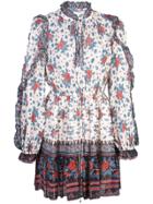 Ulla Johnson Floral Day Dress - Neutrals