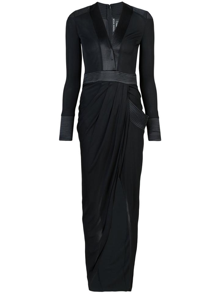 Thomas Wylde Shelly Long Dress - Black