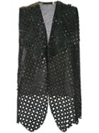 Cutuli Cult - Embroidered Gilet - Women - Linen/flax/leather/viscose - M, Brown, Linen/flax/leather/viscose