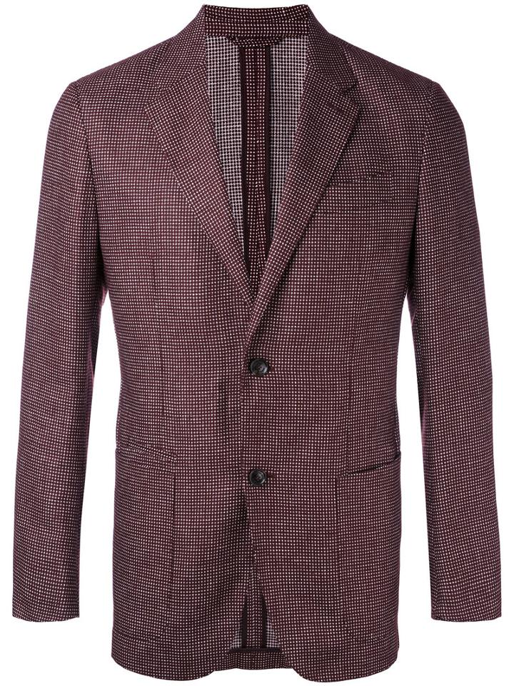 Ermenegildo Zegna - Woven Blazer - Men - Silk/linen/flax/cupro/wool - 48, Brown, Silk/linen/flax/cupro/wool