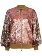 Stine Goya Sequin Embellished Bomber Jacket - Pink