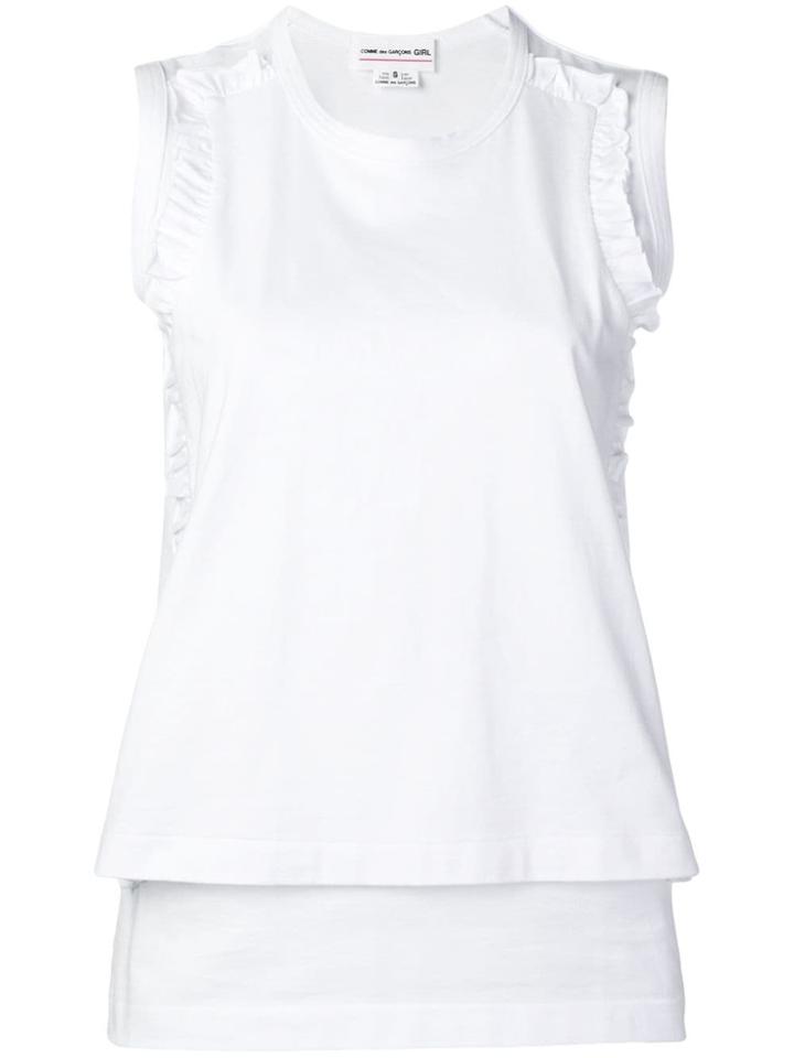 Comme Des Garçons Girl Layered Vest - White