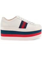 Gucci Leather Low-top Platform Sneaker - White