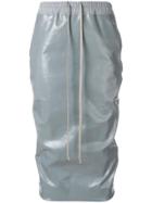 Rick Owens Drkshdw Elasticate Vernished Skirt - Grey