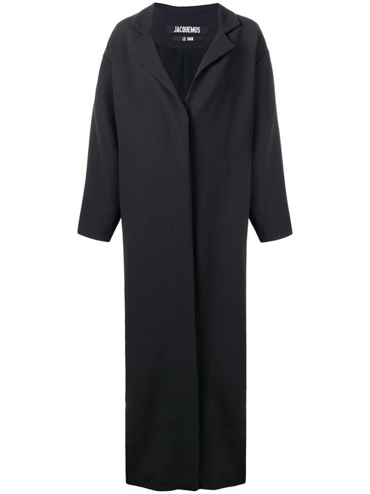 Jacquemus Long Overcoat - Black