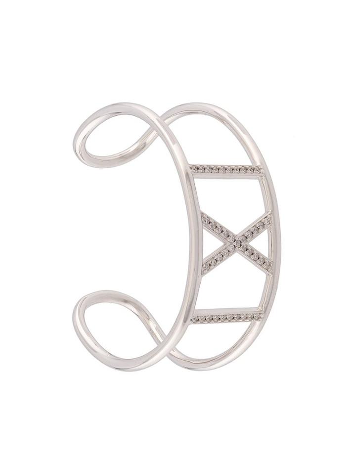 Nialaya Jewelry 'skyfall' Roman Cuff, Women's, Size: Xs, Grey