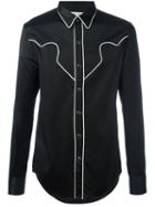 Saint Laurent Western 'rock' Shirt, Men's, Size: Small, Black, Cotton/viscose