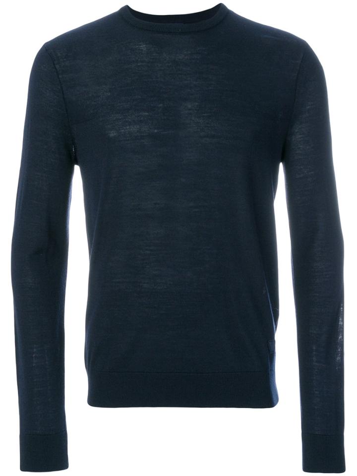 Armani Jeans Crew-neck Jumper - Blue