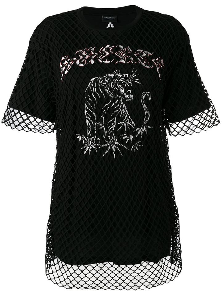 Marcelo Burlon County Of Milan - Marena T-shirt - Women - Cotton/spandex/elastane - M, Black, Cotton/spandex/elastane