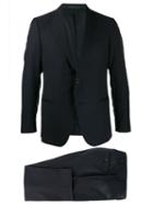 Caruso Pinstripe Two-piece Suit - Blue