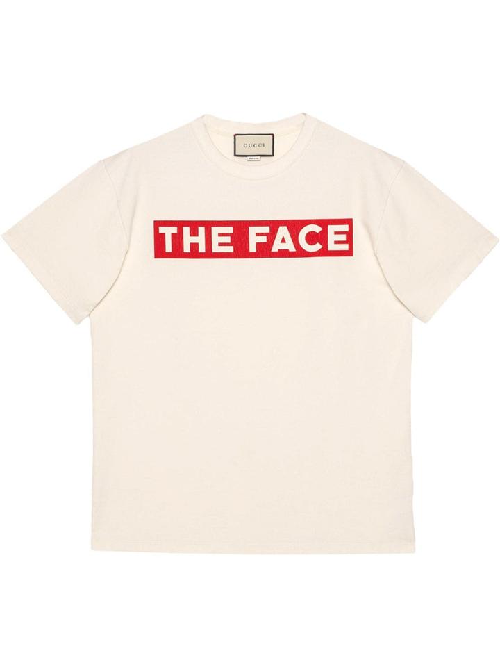 Gucci Oversize T-shirt With The Face - White
