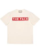 Gucci Oversize T-shirt With The Face - White