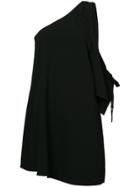 Cinq A Sept One Shoulder Asymmetric Mini Dress - Black