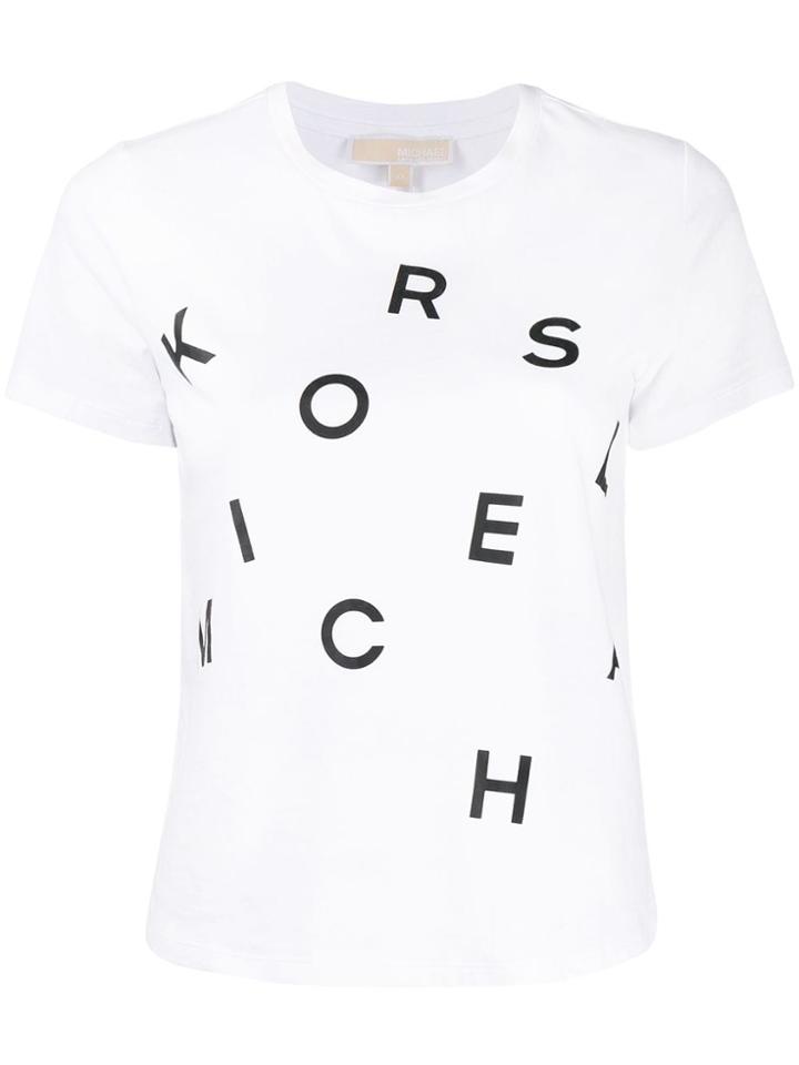 Michael Michael Kors Printed Logo T-shirt - White