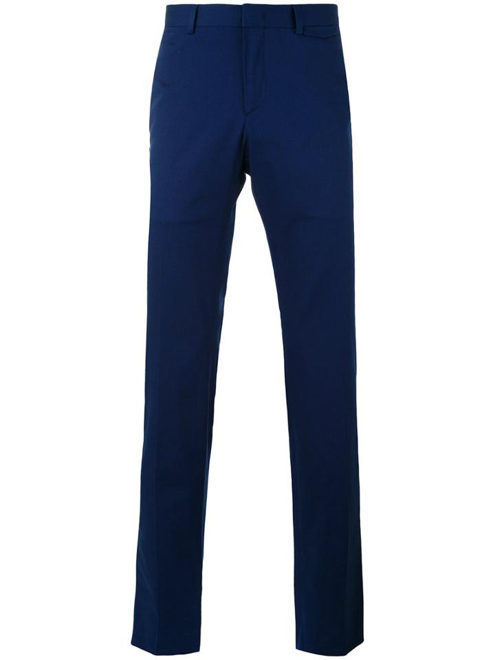 Z Zegna - Straight-leg Trousers - Men - Cotton/spandex/elastane - 54, Blue, Cotton/spandex/elastane