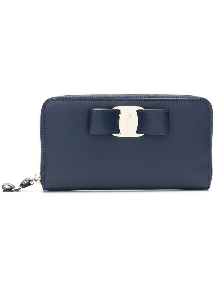 Salvatore Ferragamo Vara Rainbow Wallet - Blue