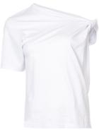 Dion Lee Asymmetric Shoulder T-shirt - White