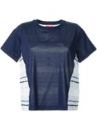 Coohem Tweed Detail Blouse, Women's, Size: 38, Blue, Cotton/linen/flax/acrylic/cupro