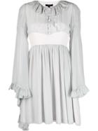 Unconditional Distressed Silk Midi Dress - Grey
