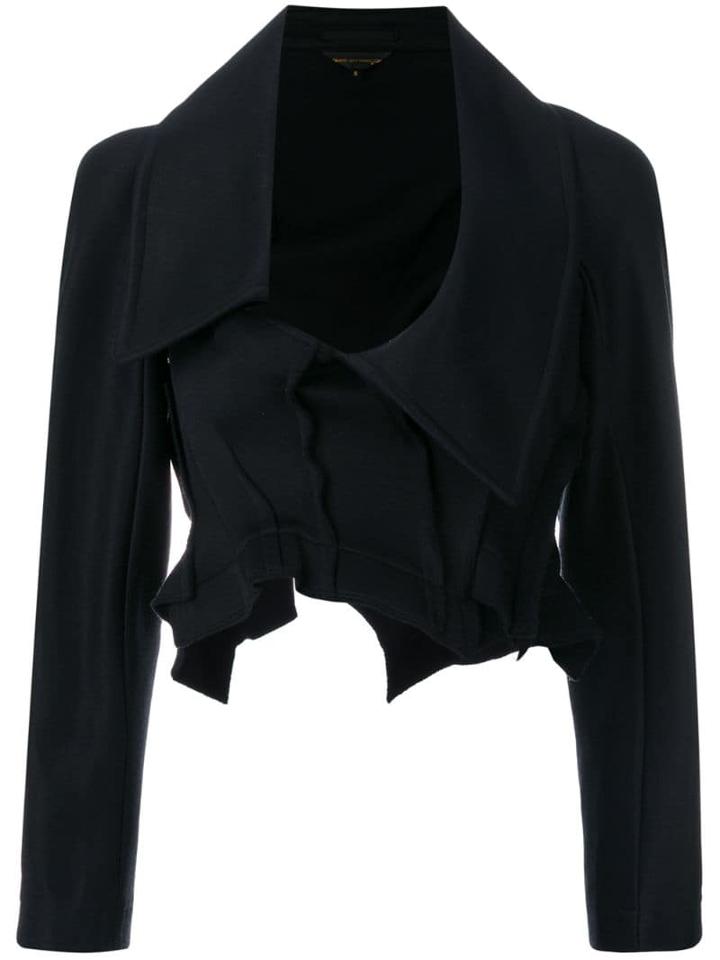 Comme Des Garçons Pre-owned Cropped Asymmetric Jacket - Black