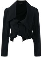 Comme Des Garçons Pre-owned Cropped Asymmetric Jacket - Black